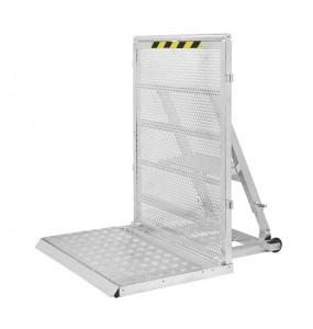 BARRIERA ANTIPANICO IN ALLUMINIO CON SCALINO DI SICUREZZA