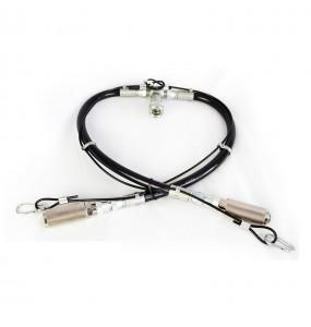 SPLITTER CO2 (2 BOMBOLE - 1 CO2 GUN-JET)2 TUBI 0,5 M CON 2 ADATTATORI