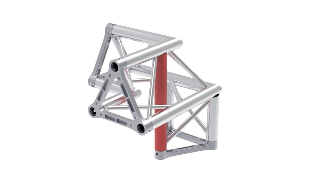 Angolo triangolare sez 29 cm 3 vie 90° sx verso basso (TT30L3LU) - Tek-pro