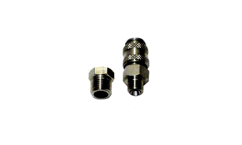 Attacco rapido femmina gas/aria con valvola avvitabile al compressore (C-TOMA) - Oh-fx