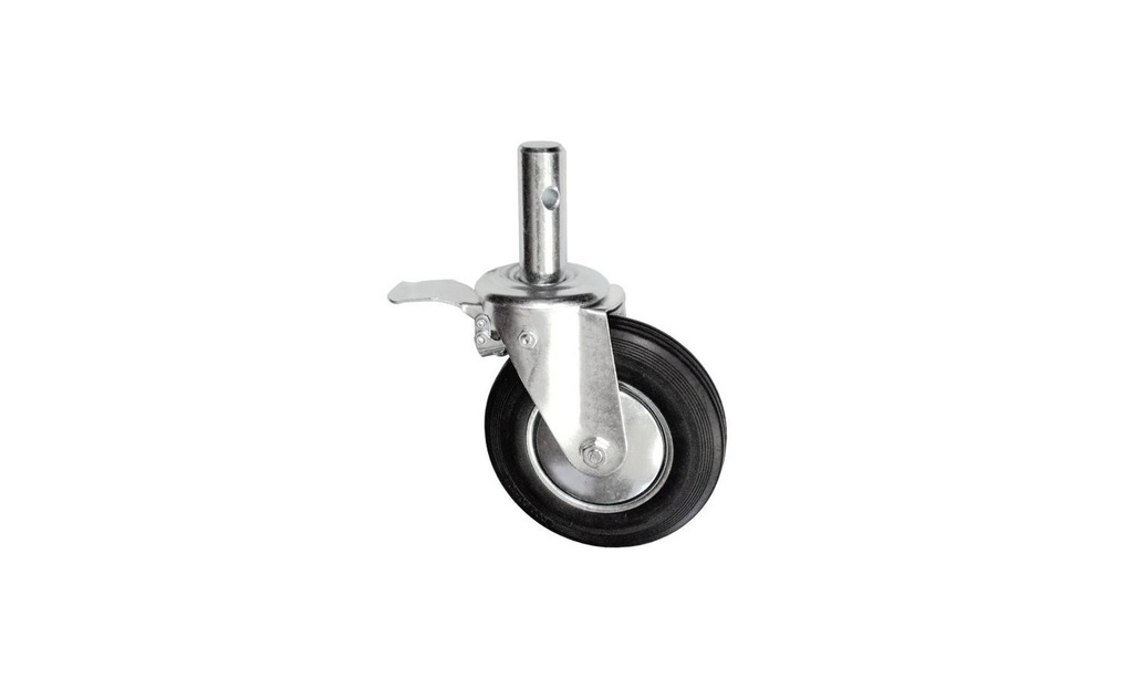 Set 4 ruote in nylon per carro porta pedane tm4 series. questa version (CTR-03) - Guil