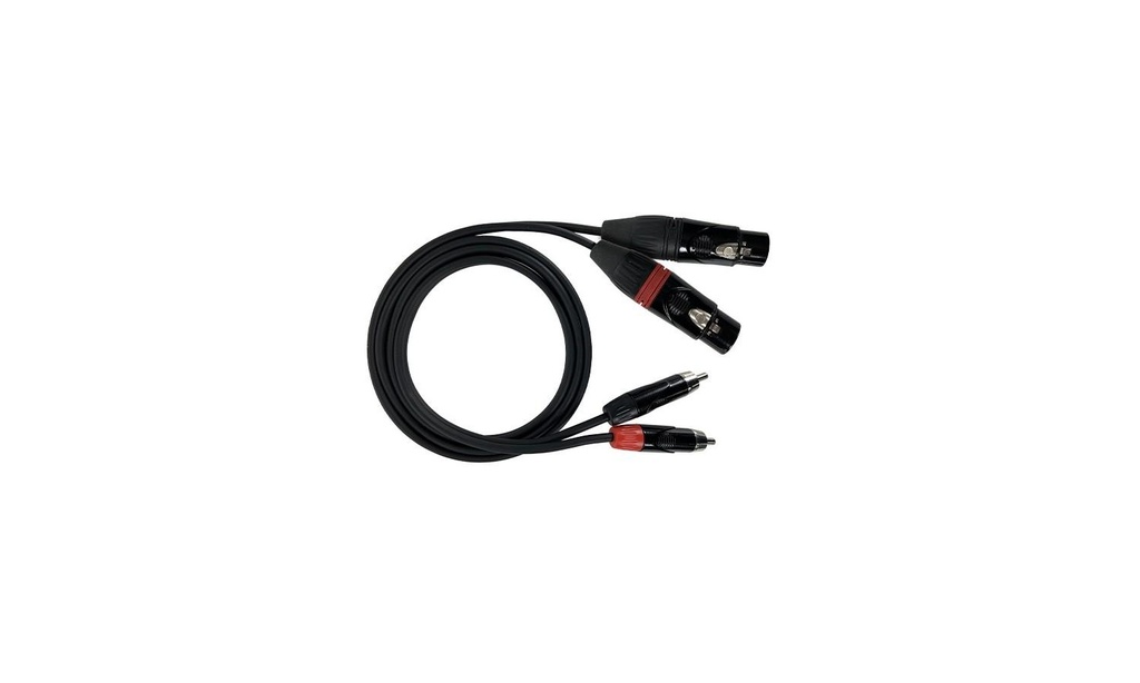Cavo audio 2 spinotti rca  2 prese xlr 3 m (DZZF300) - Zzipp