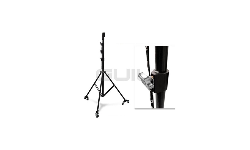 Stativo telescopico per un faro con adattatore e ruote h 5mt (FC-03/R) - Guil