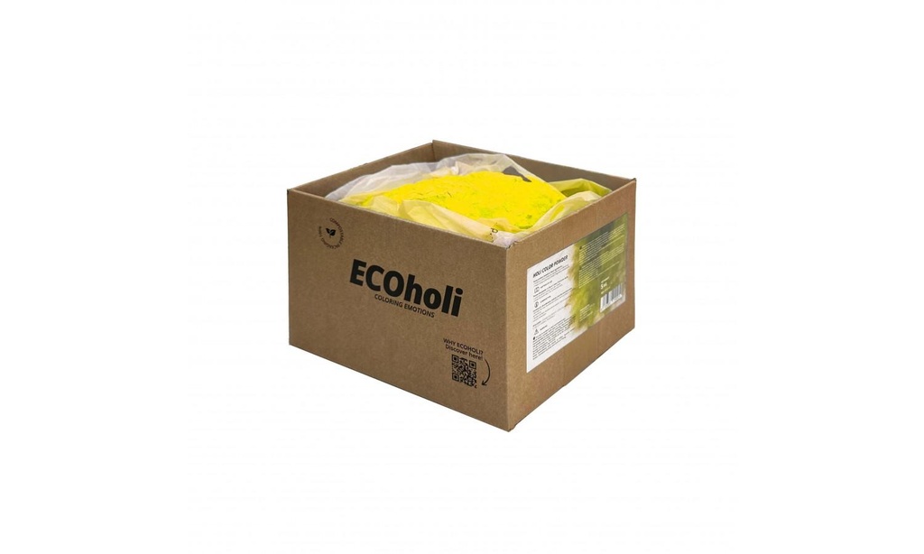 Polvere per holi party colore giallo totalmente atossico (HOL5-AM) - Oh-fx