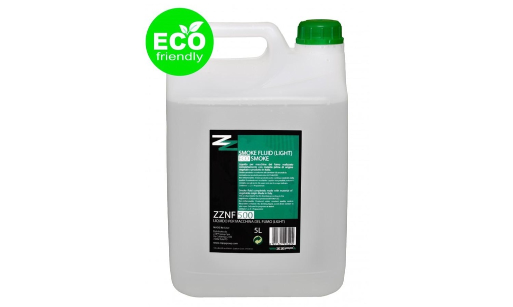 Liquido ecologico per la ricarica delle macchine fumogene  light (ZZNF500) - Zzipp