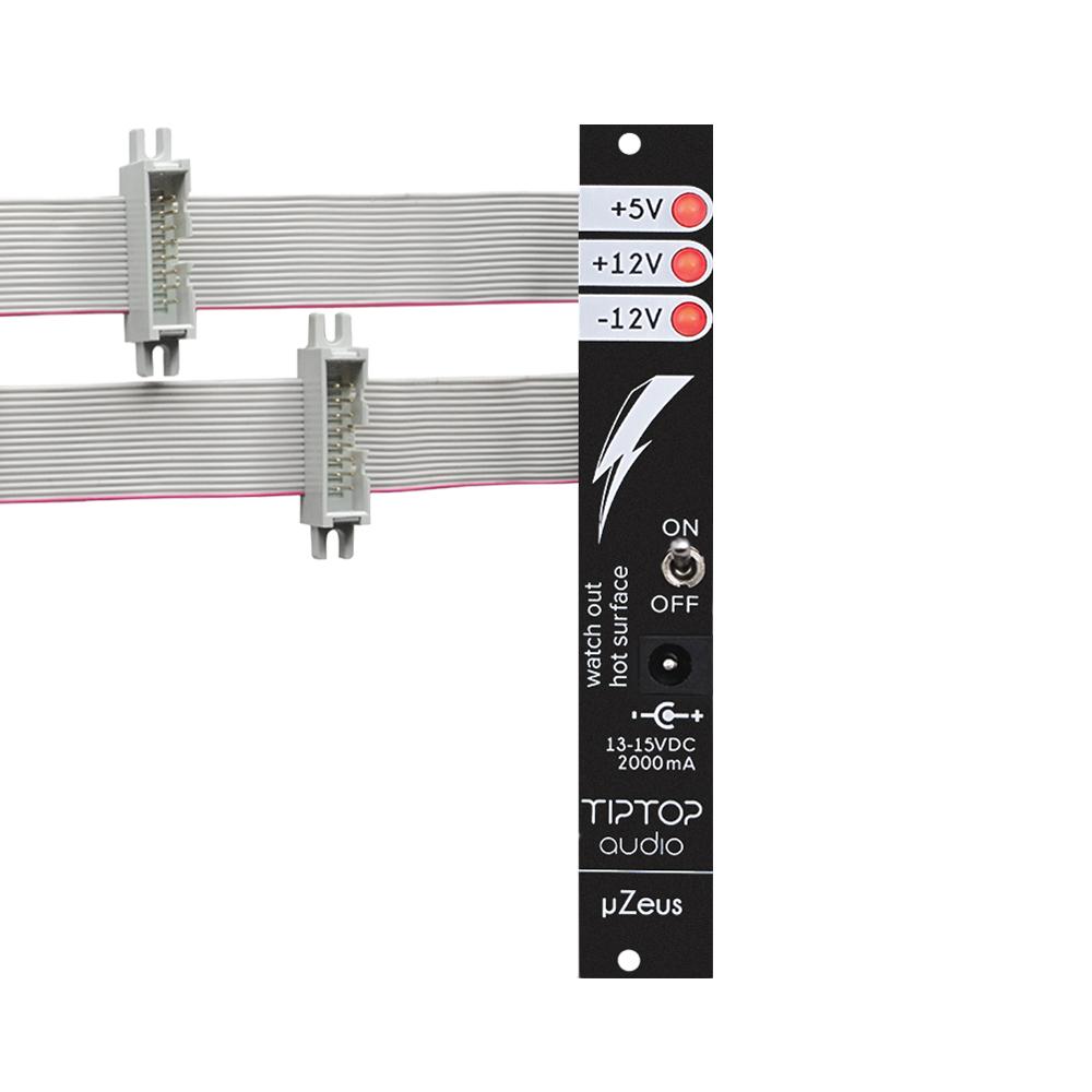 TipTop Audio uZeus (black) con 2x Flying Bus Board