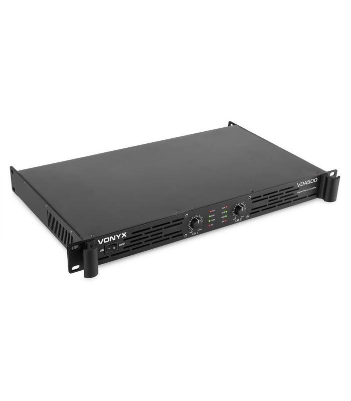 VDA500 PA Amplifier 1U 2 x250W