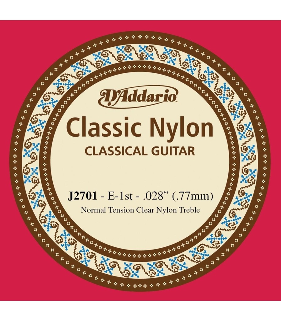 D'ADDARIO J2701 (MI) 1° CORDA PER CHITARRA CLASSICA