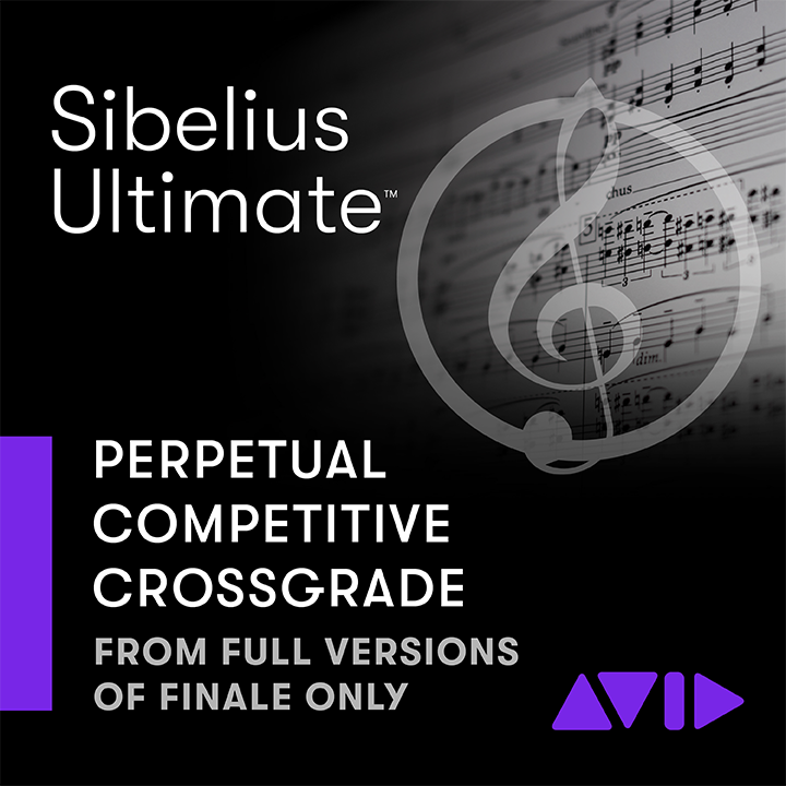 Sibelius Ultimate Perpetual Competitive Crossgrade inc. 1 year of upgrades