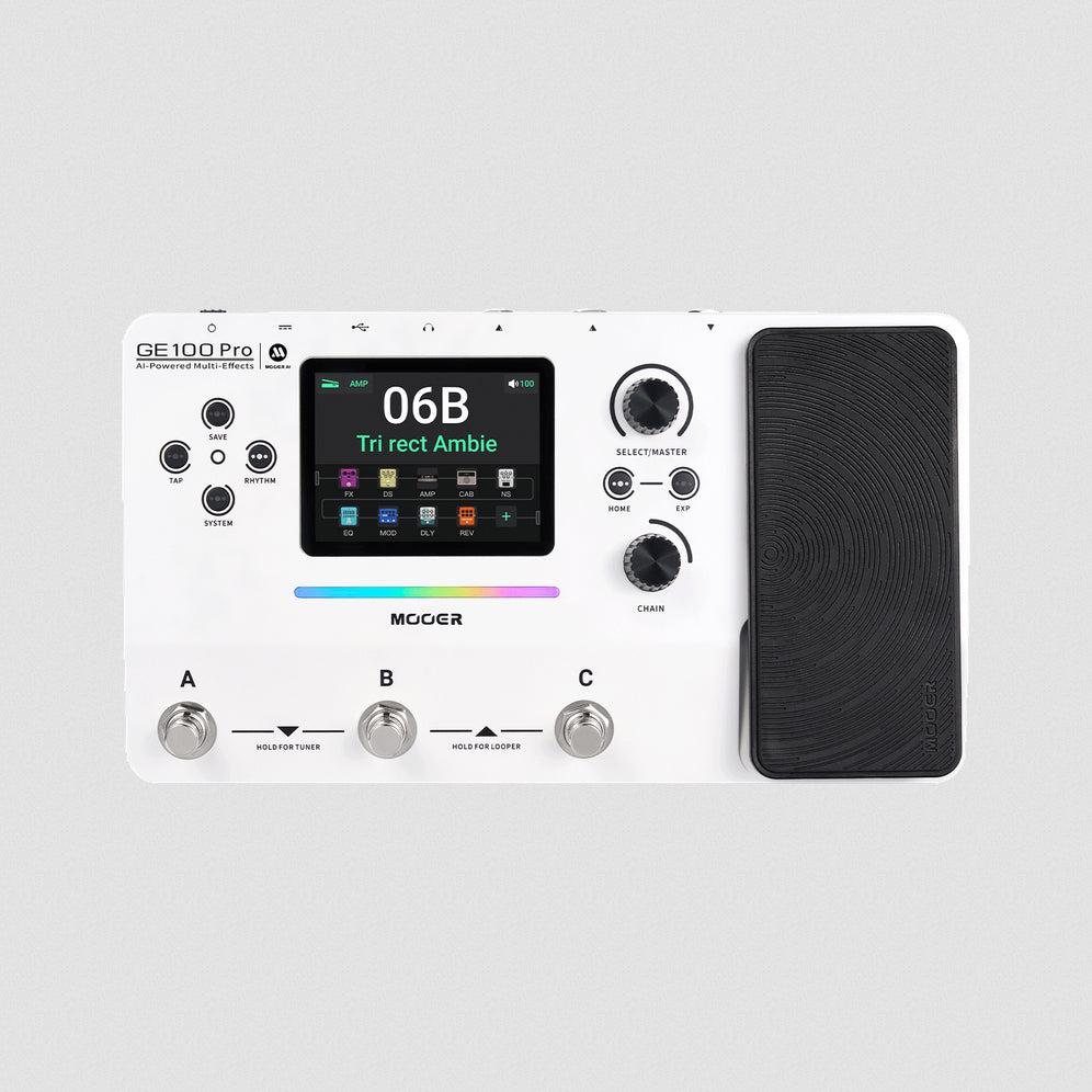 Mooer GE100 PRO Pedale multieffetto il 1° processore MOOER basato sull'AI Bianco