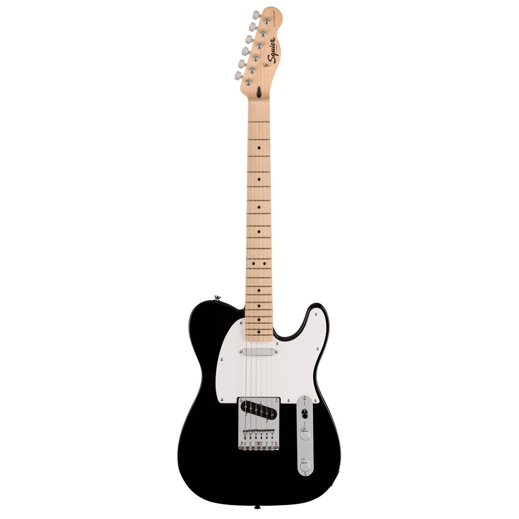 Fender Squier Sonic Telecaster, White Pickguard, Black a 21 Tasti
