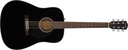 Fender CD-60S Dreadnought, Walnut Fingerboard Black Chitarra Acustica a 20 tasti