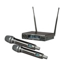 EIKON WM900DM DUAL UHF B:606-614MHz 2 Mic Pro Wirel. Palmare x canto e present.