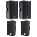 FBT X Lite 112A Coppia Diffusore Att. Pro12" 1500W+Bluetooth+XL-C12 Coppia Cover