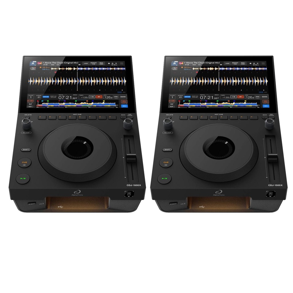 AlphaTheta CDJ-1500X Coppia Lettore multimediale DJ standalone touchscreen 10,1"
