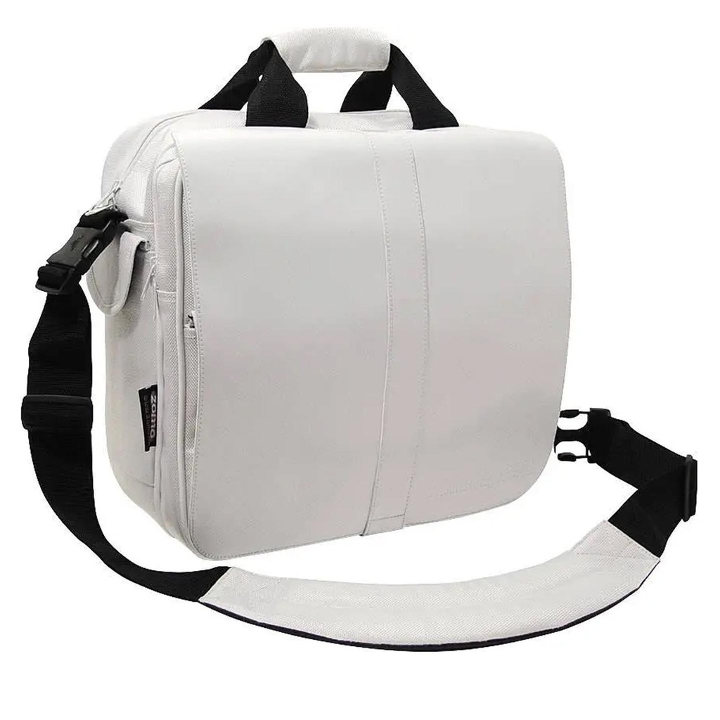 Zomo DIGITAL DJ-BAG Borsa x trasporto circa 40 dischi o altri accessori, Bianco
