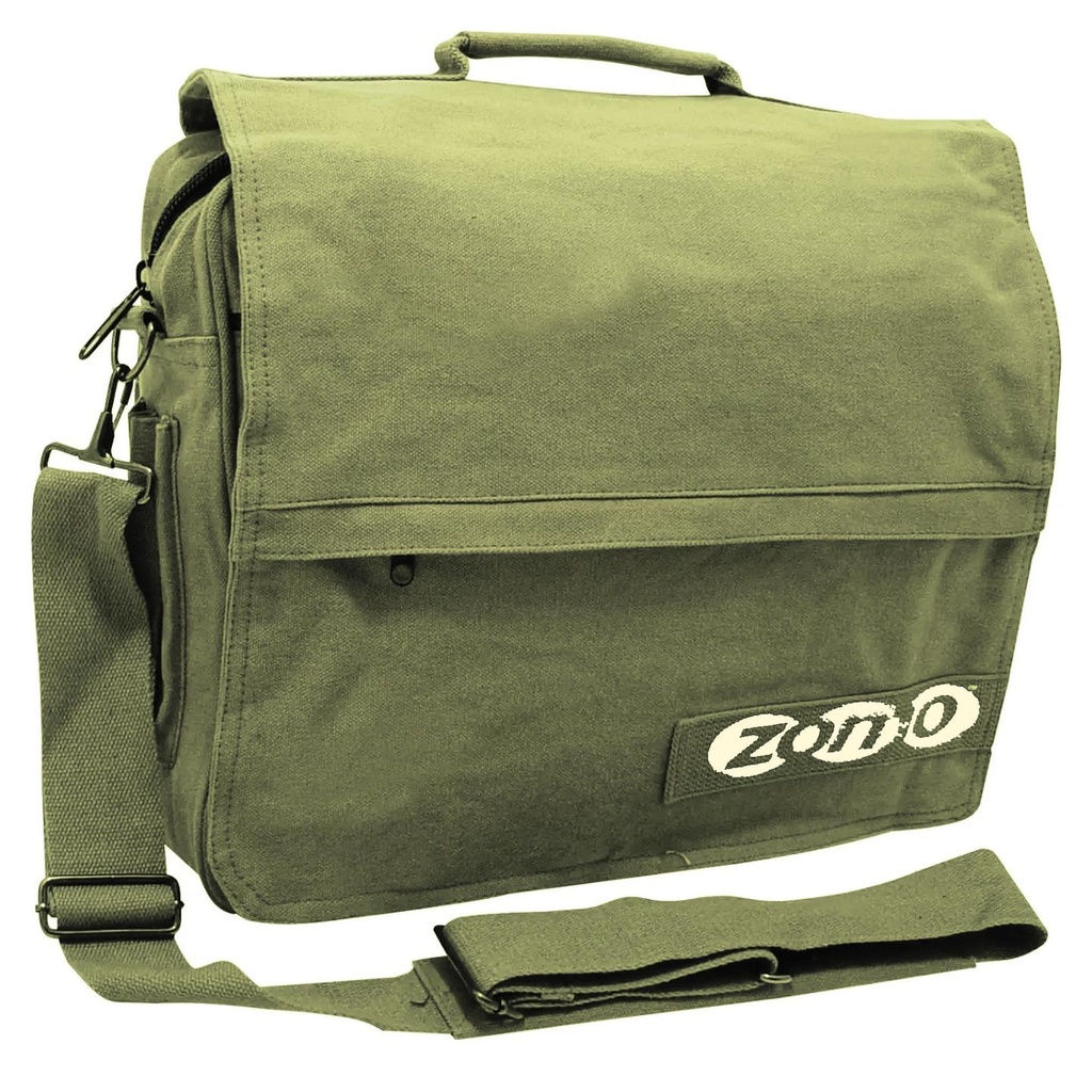 Zomo DJ BAG DEFENDER Borsa leggera x trasporto vinile a 5 tasche+tracolla, Olive