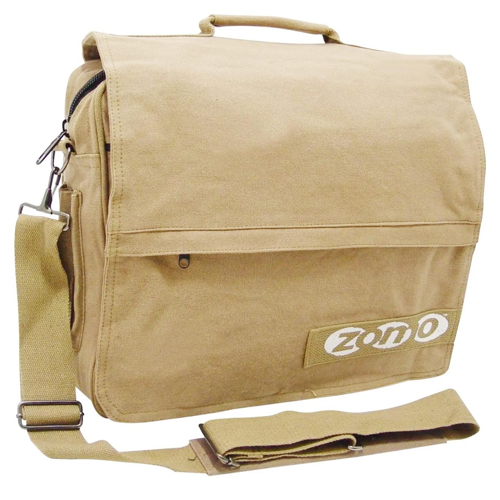 Zomo DJ BAG DEFENDER Borsa leggera x trasporto vinile a 5 tasche+tracolla, Camel