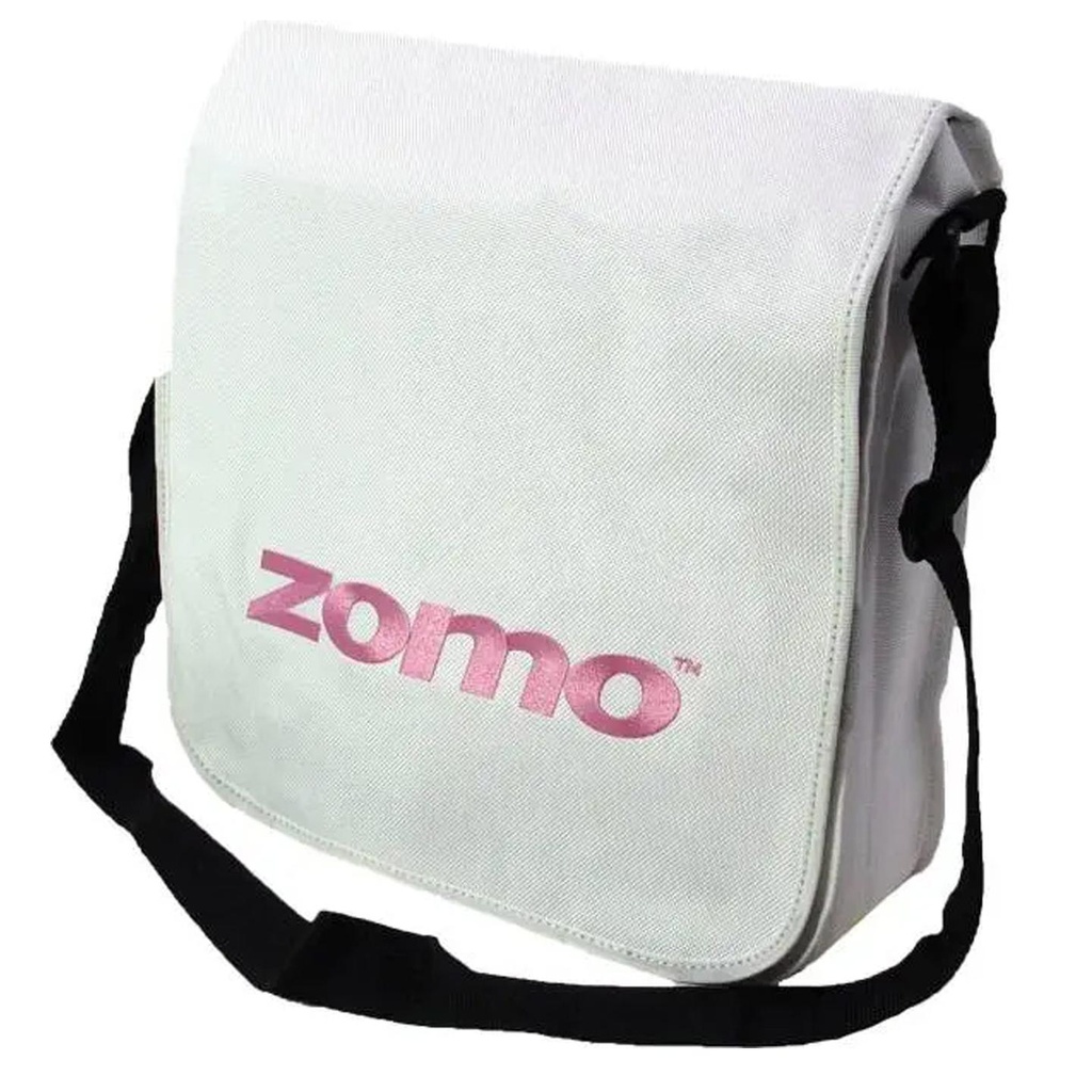 Zomo RECORDBAG STREET-1 WEIB/PINK Borsa leggera x trasp. vinile Bianco/Logo Rosa
