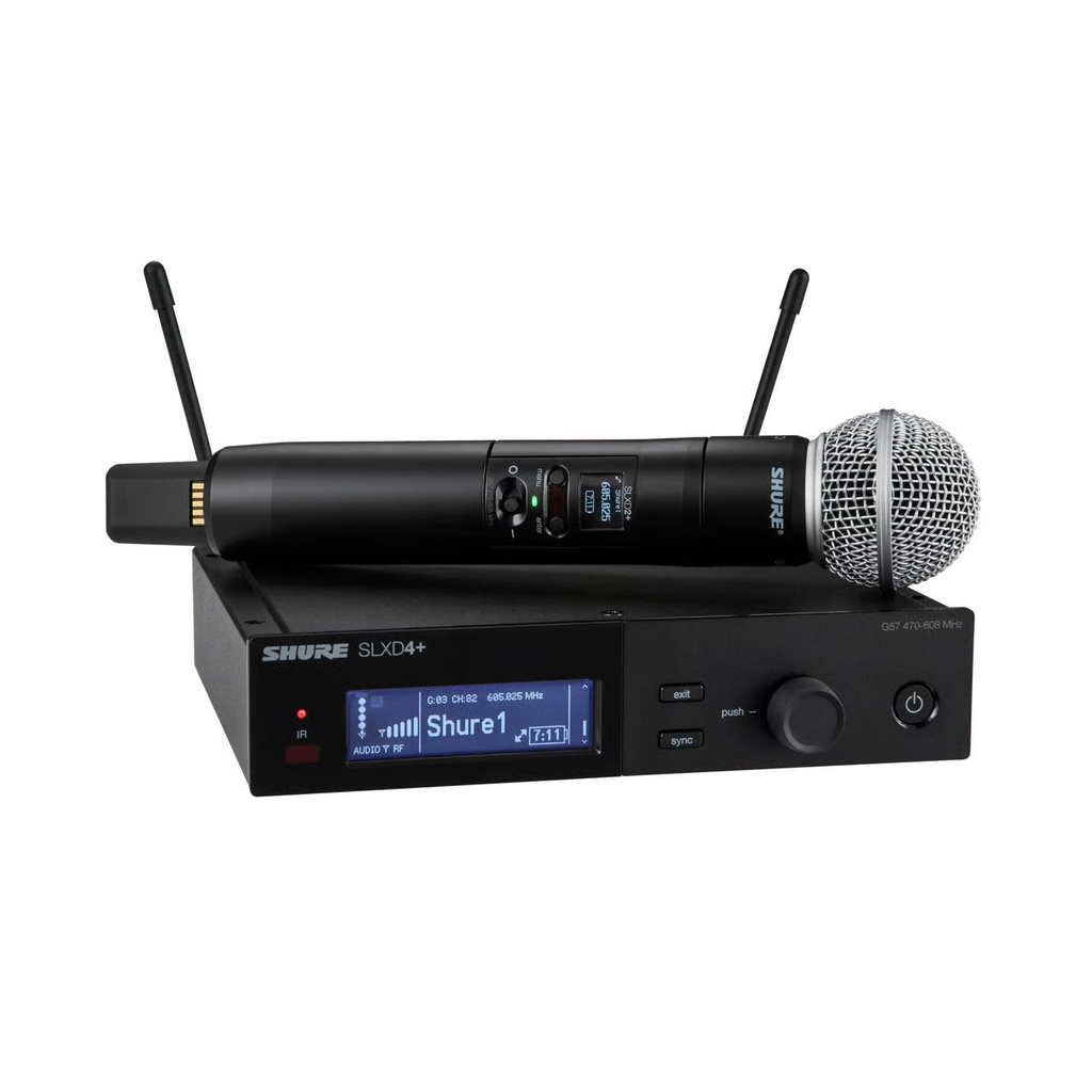 Shure SLXD24+E-58-G65 Freq 470-606 MHz Sist. Mic. Wireless + palmare dinam. SM58