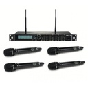 JTS R-4+JSS-4B (654-690 MHz) Sistema wireless UHF PLL con R-4 a 4C+4 Mic Palmari