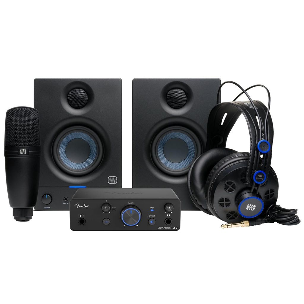 Fender Quantum LT Complete Bundle Interf. Quantum LT 2+2 ERIS 3.5 G2+M7 MKII+HD7