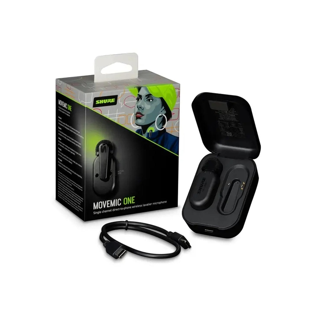Shure MOVEMIC ONE Mic Lavalier Pro Bluetooth 5.0 x smartphone tablet iOS Android