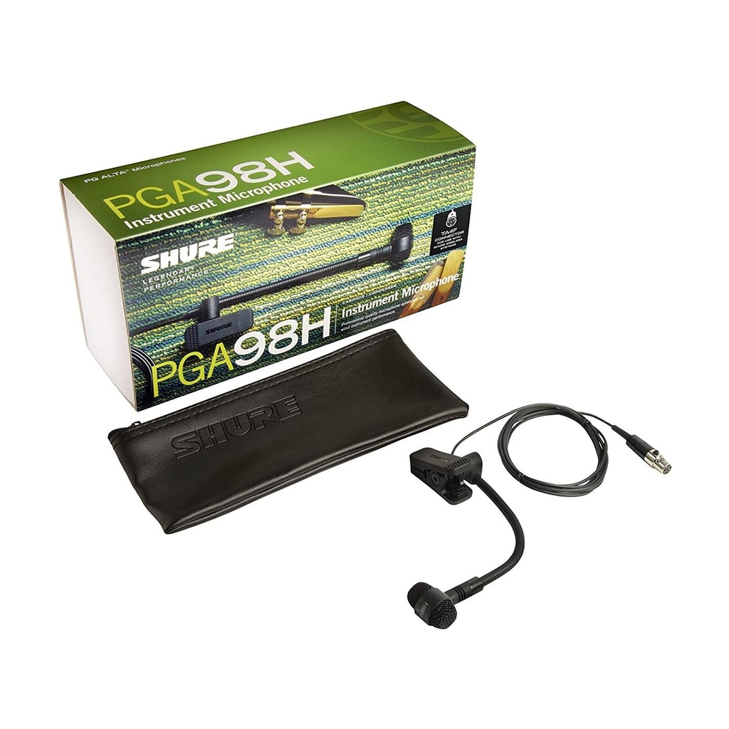 Shure PGA98H-TQG Microfono Professionale Condensatore Cardioide x Strumen. Fiato
