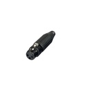 Proel XLR3FVXBK Connettore Audio Cannon XLR 3P Femmina metallo verniciato Nero