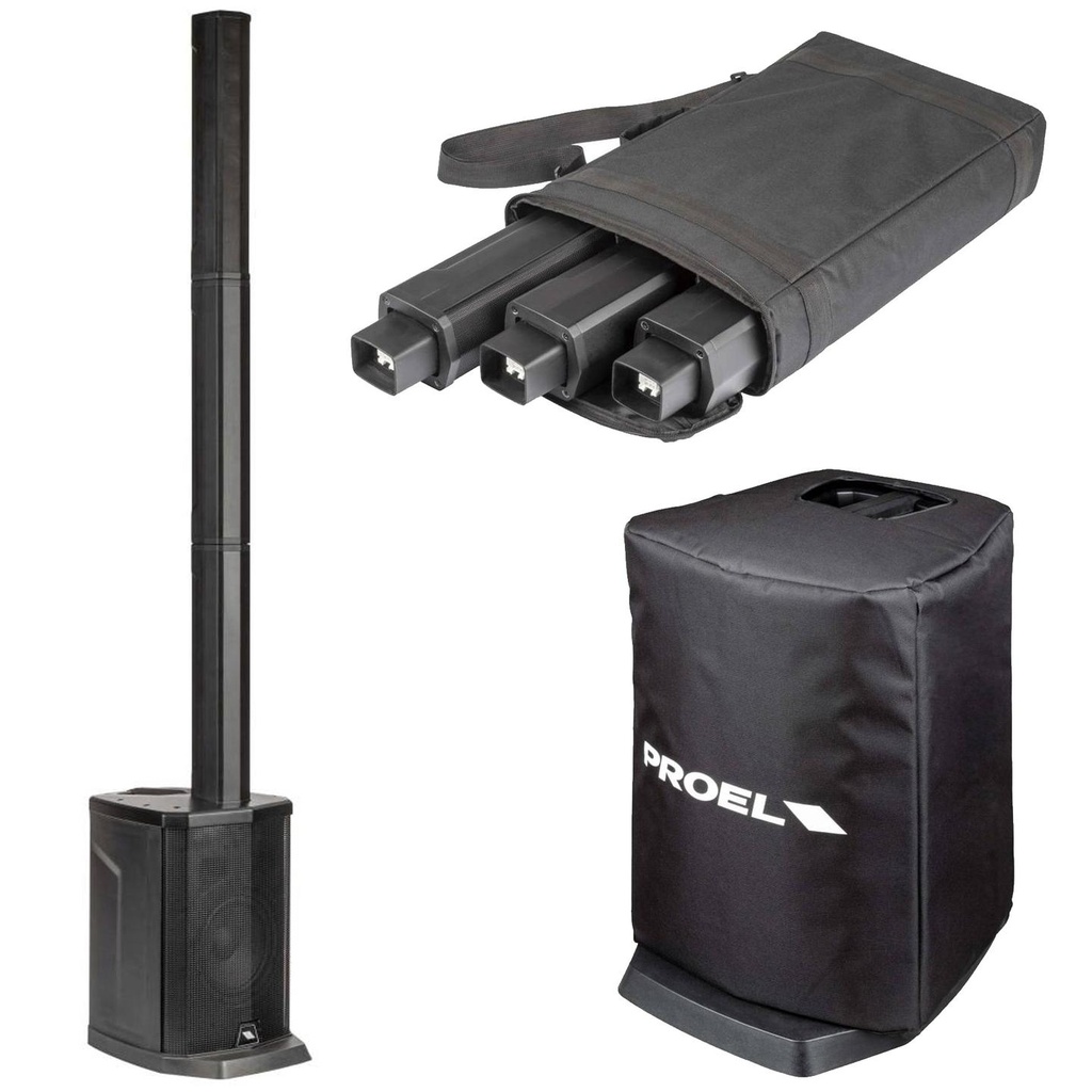 Proel SESSION1X Sistema Audio Colonna 400W MP3 USB BLUETOOTH ST+COVERSESSION1SUB