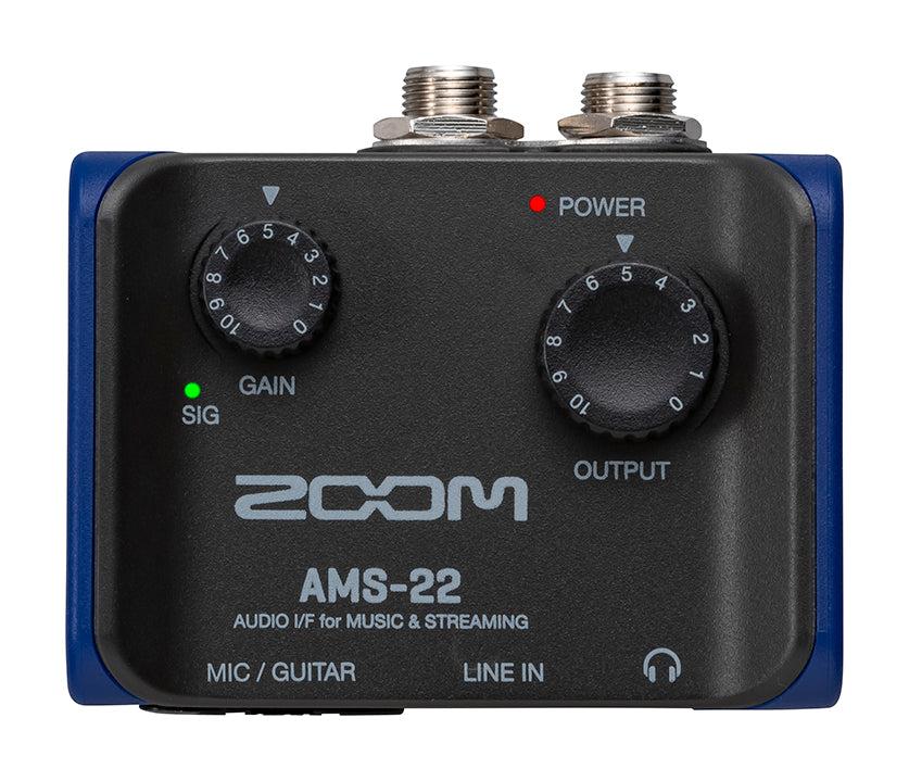 Zoom AMS-22 Interfaccia audio per registrazione e streaming 2-In 2-Out