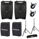 Proel V12 PRO 2 Diffusori Att.600w Picco + 2 COVERV12 + FRE300KIT +2 BULK250LU10