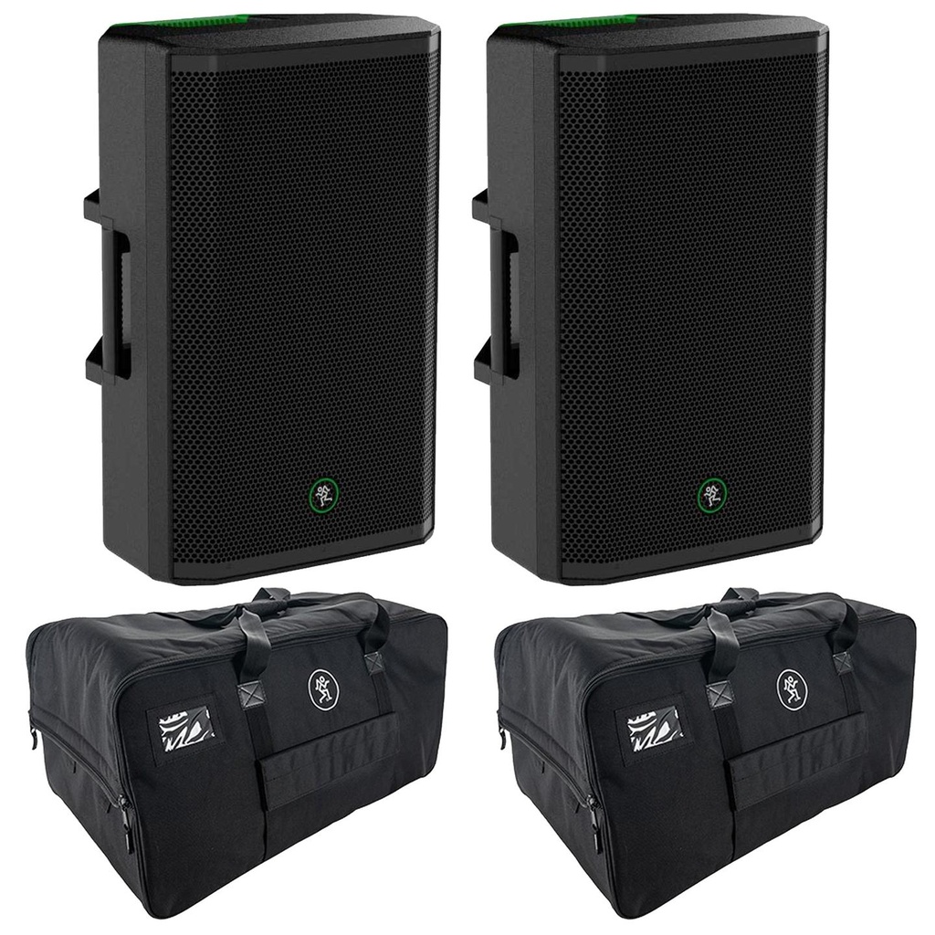 Mackie Thrash215 Coppia Cassa Attiva Diffusore 15" 1300w P. + 2 Thrash215 Bag