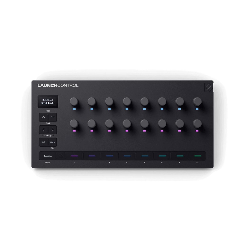 Novation LAUNCH CONTROL 3 Controllo MIDI USB C compatta con 16 encoder 360° RGB