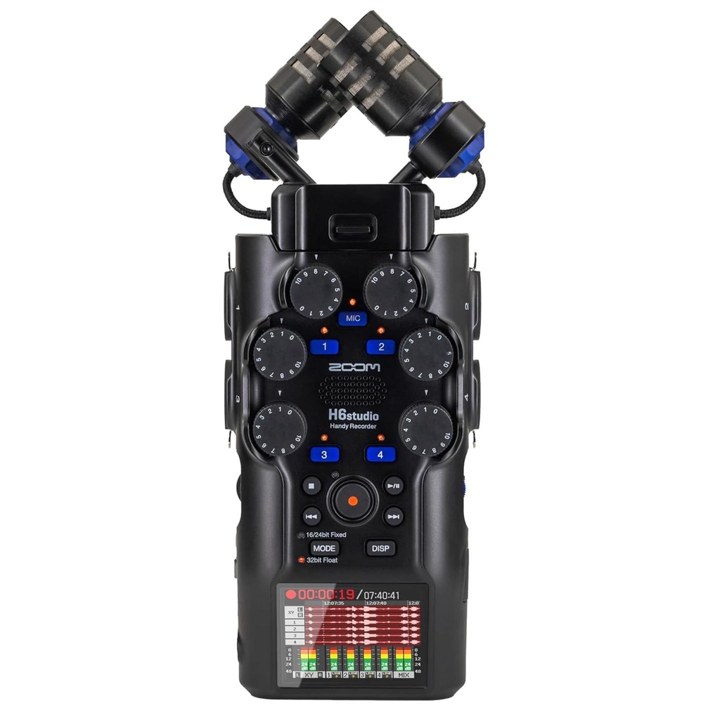 Zoom H6studio Registratore Dig. Port. 6 In/2Out o 2In/2Out con Mic XY + 4 PreAmp