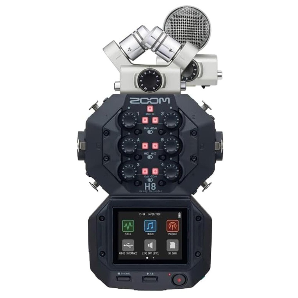 Zoom H8+MS PACK Registratore Dig. Port. interfaccia USB+ XYH-6 e MSH-6 2 capsule