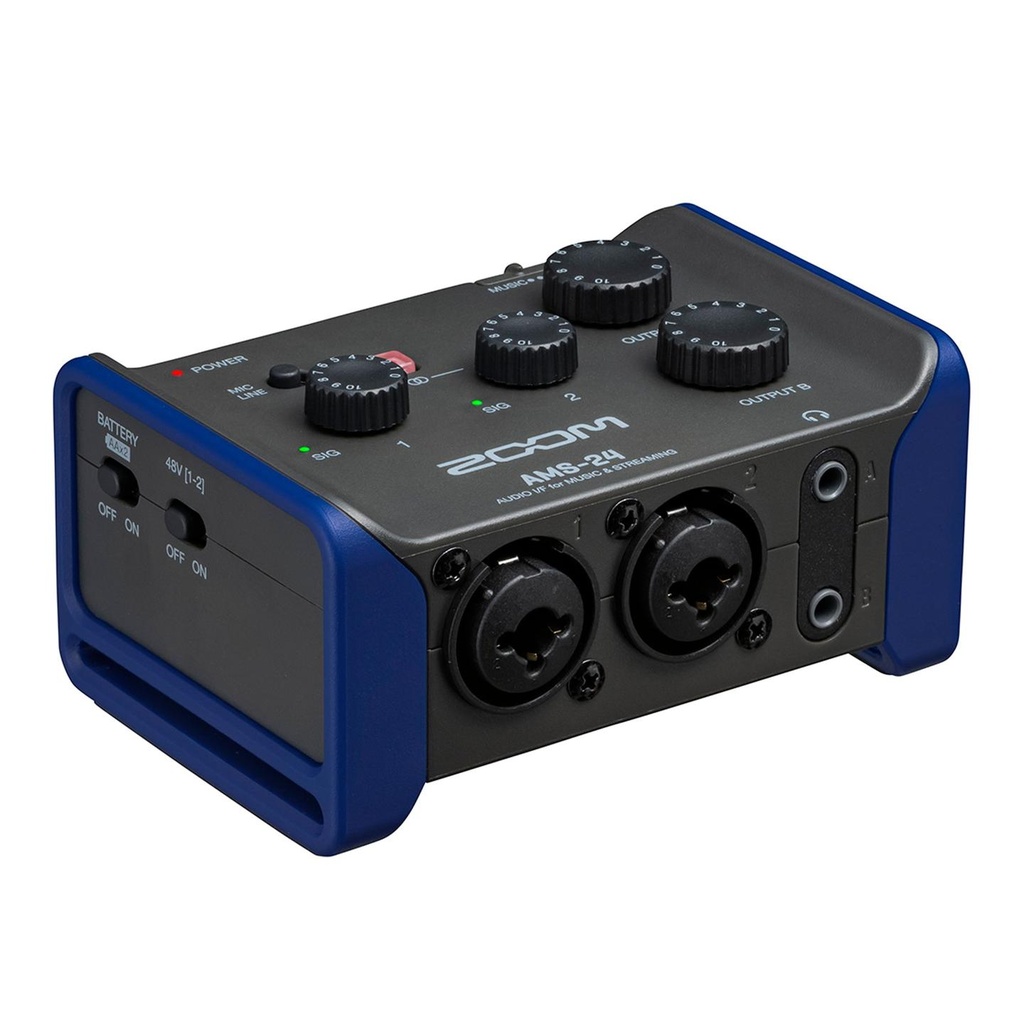 Zoom AMS-24 Interfaccia audio per registrazione e streaming 2-In 4-Out