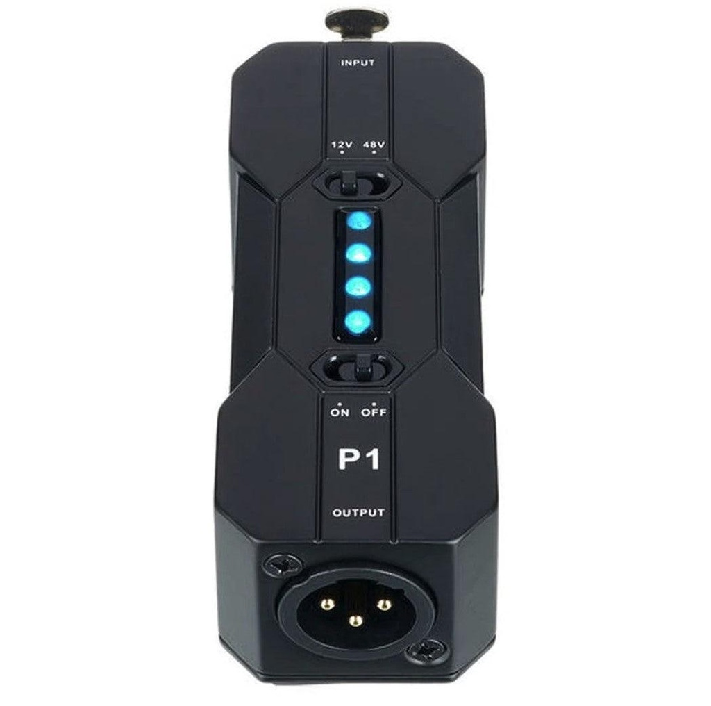XVive P1 Alimentatore Phantom Portatile per microfono a condensatore, Nero