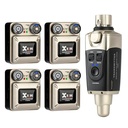 Xvive U45R4 In Ear Monitor Sist. Wireless Digit. 5.8GHZ Trasmett. e 4 ricevitori
