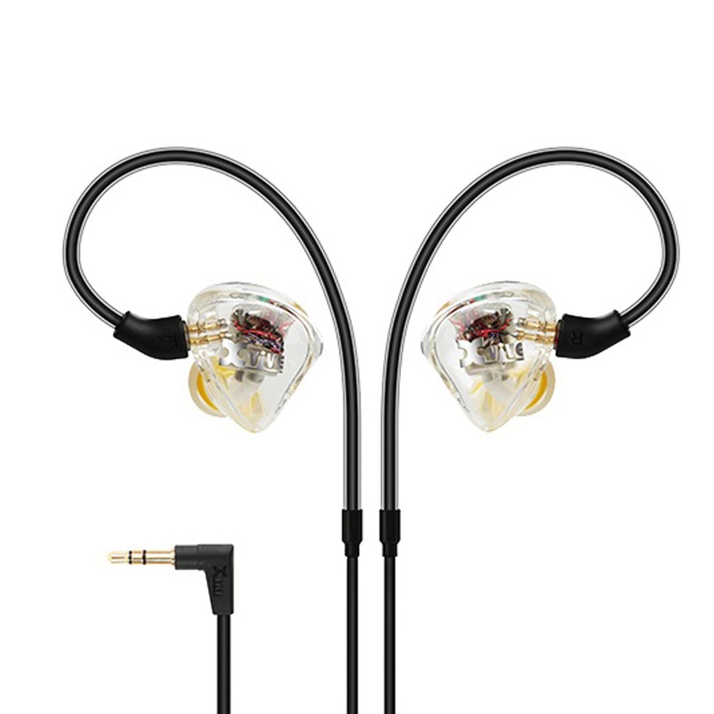 Xvive T9 IN-EAR Auricolare cablato Pro x cantanti senza microfono, Trasparente