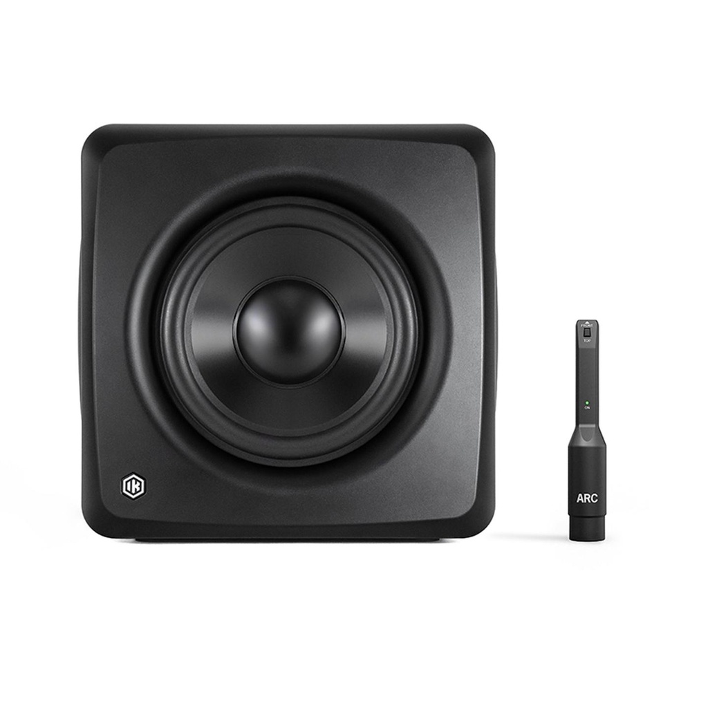 IK Multimedia iLoud SUB Subwoofer compatto potente x Studio, 200w di picco, Nero