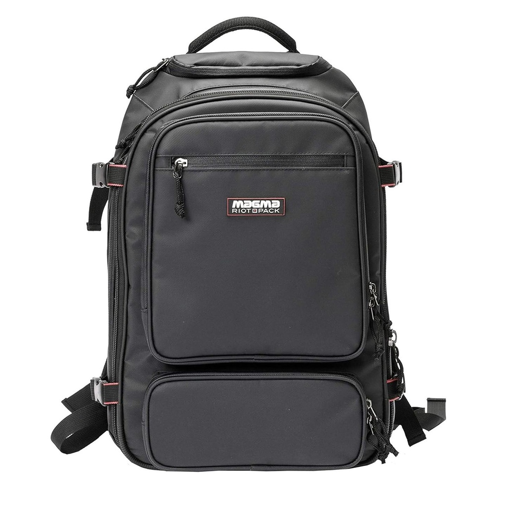 Magma RIOT DJ-BACKPACK Black/Red Zaino compatto medie dimensioni x DJ, Nero