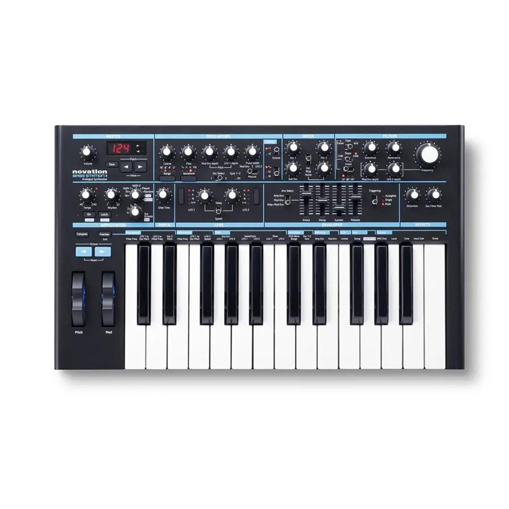 Novation BASS STATION II Sintetizz. Analog. Monofon. x suoni basso 25T standard