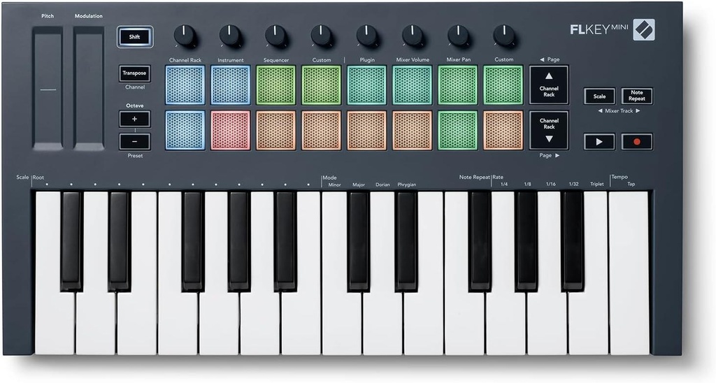 Novation FLkey Mini Tastiera Controller MIDI USB 2Ottave x l'utilizzo x FLStudio