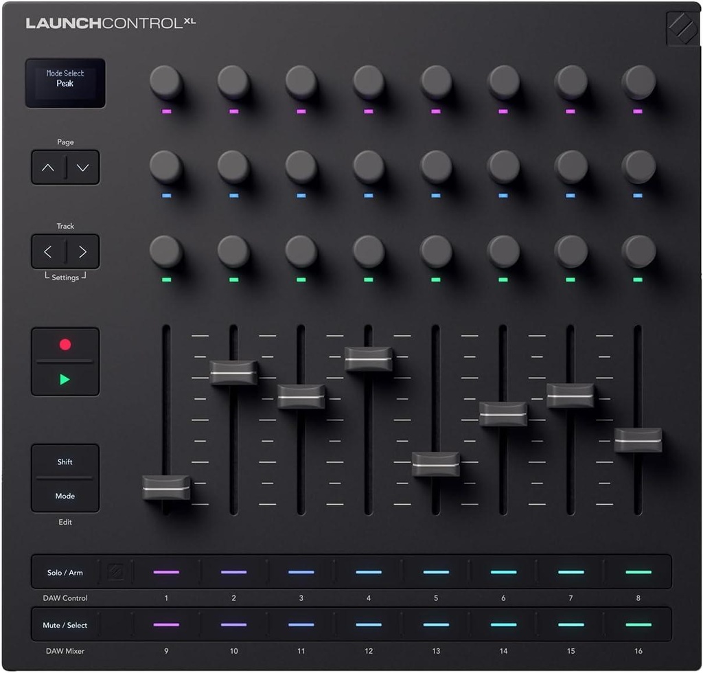 Novation LAUNCH CONTROL XL MK3 Controller MIDI 8 fader 24 encoder puls. assegn.