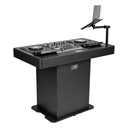 UDG U91106BL DJ PODIUM WORKSTATION struttura pieghevole a T, Nero finitura opaca
