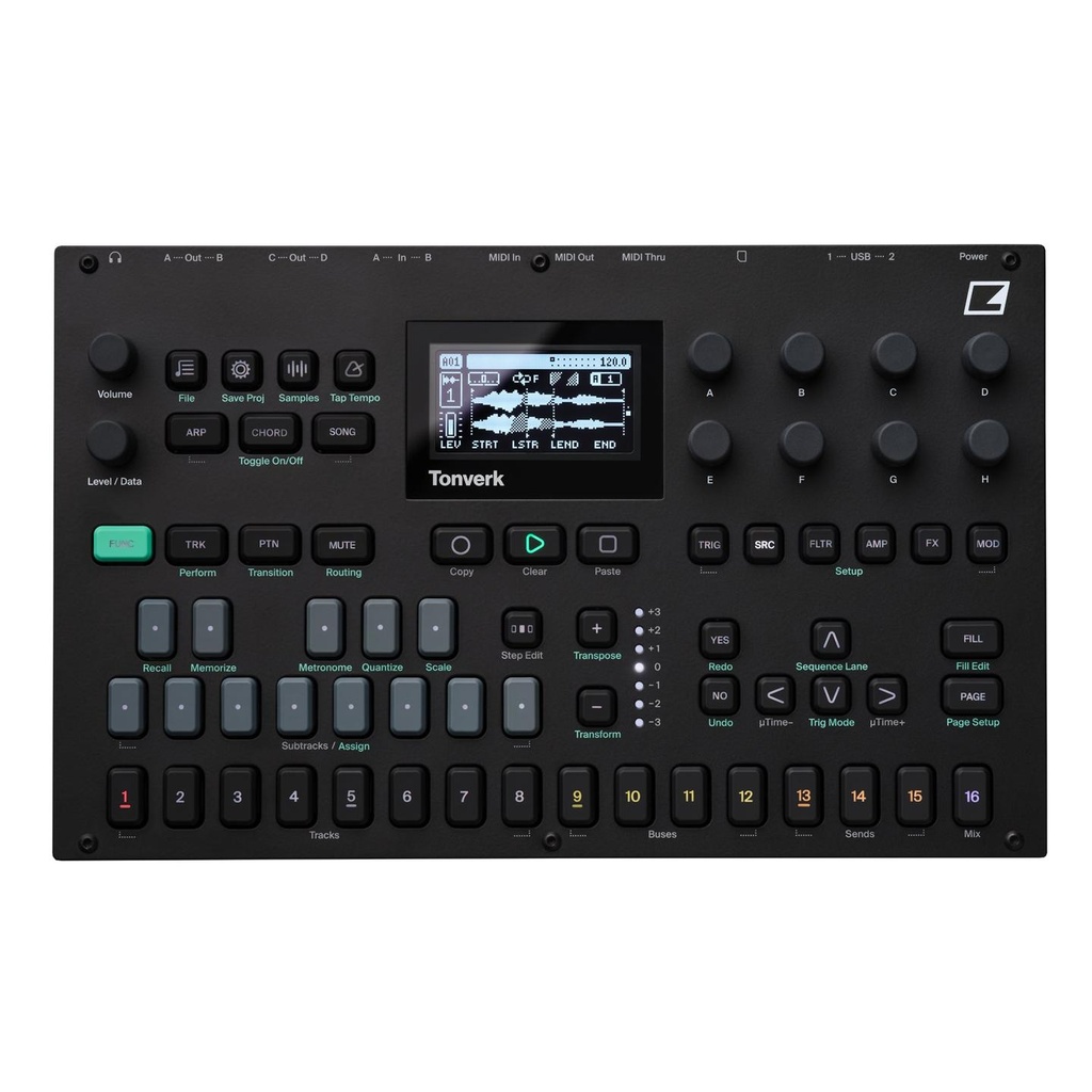 Elektron TONVERK Multisampler Workstation Audio Pro polifonico 8 tracce stereo