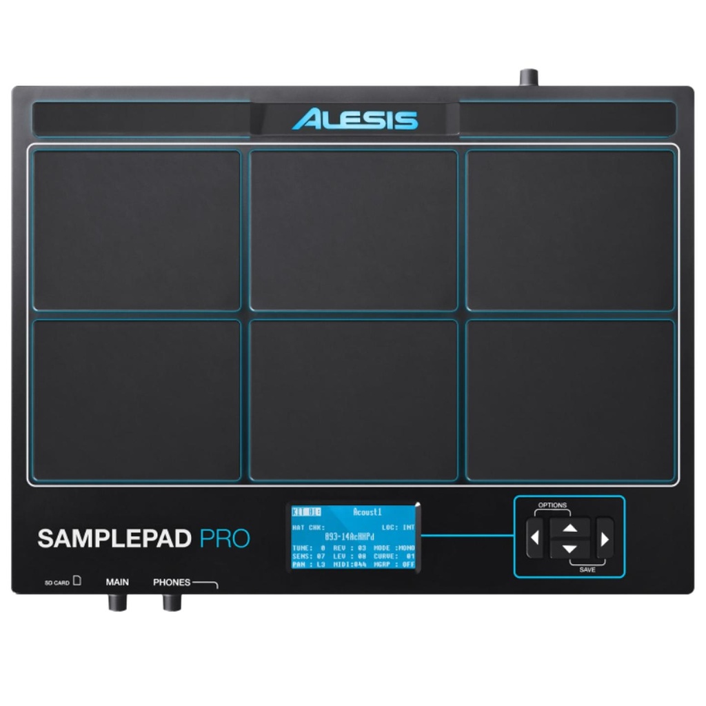 Alesis Samplepad Pro Pad percussivo 8 zone 10 kit da 200 suoni batteria piatti