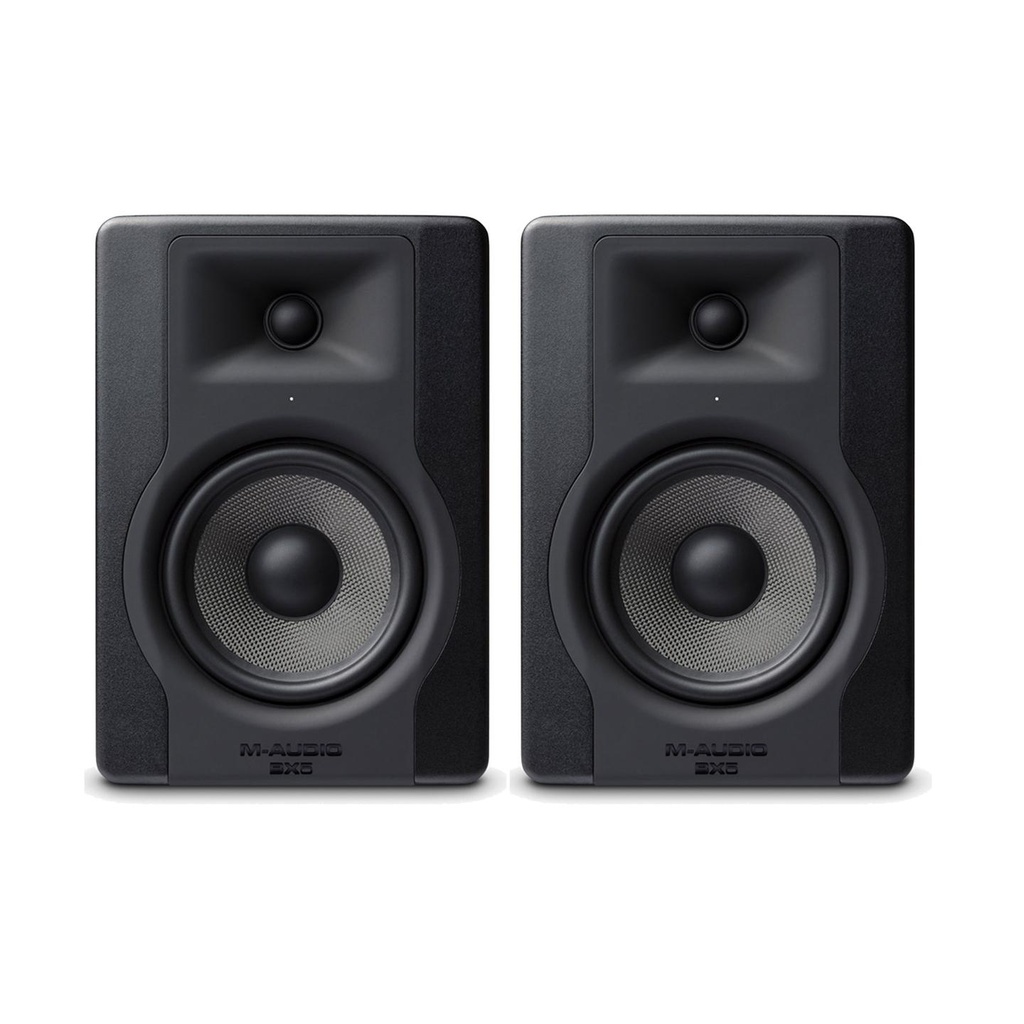 M-Audio BX5 D3 Coppia Monitor audio professionale da Studio da 5" 100W, Nero