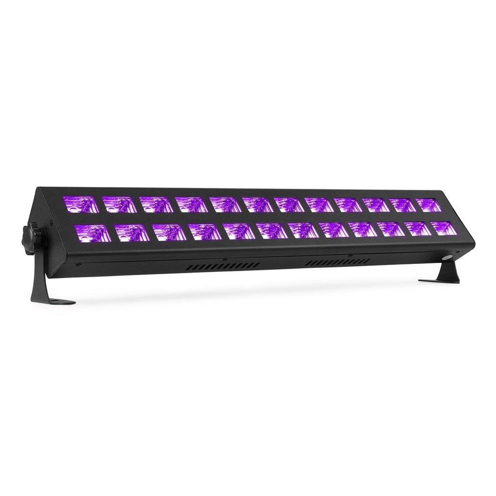 Beamz BUV2123 UV Bar 2x12 LEDs Barra Luci 24 LED MONOCOLORE UV 3W Plug & Play